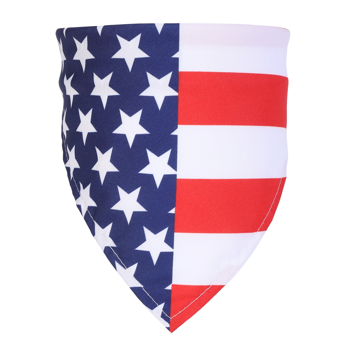 American Flag Pet Slobber with Single Layer Print