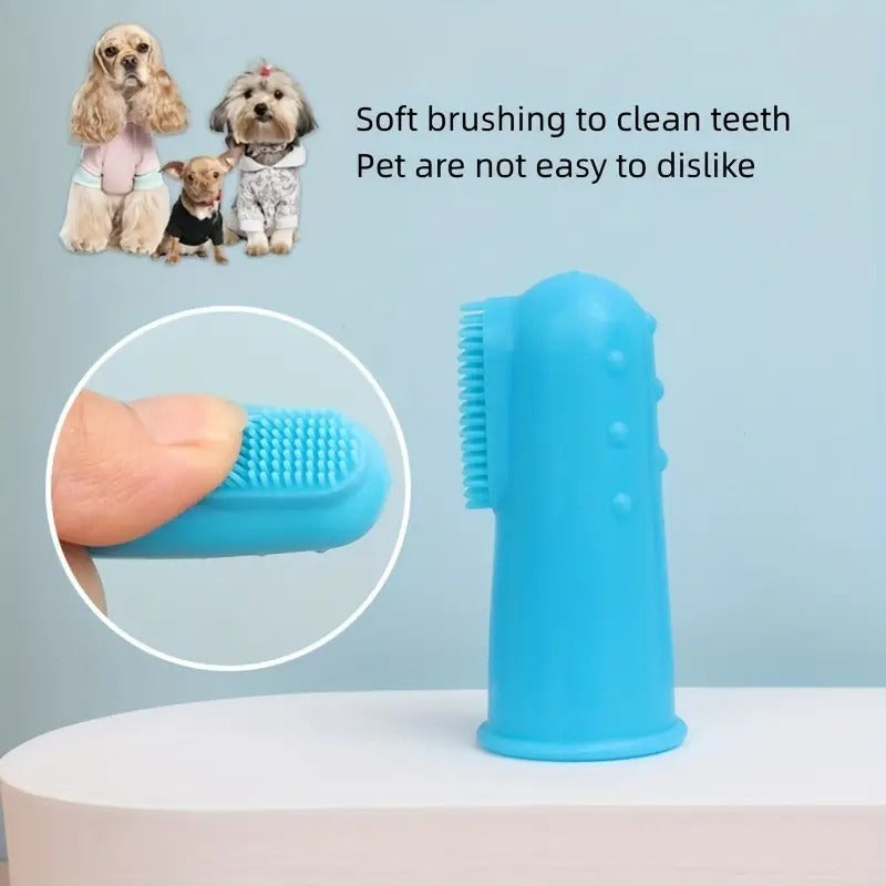 Cat and Dog Finger Cot Toothbrush for Oral Care