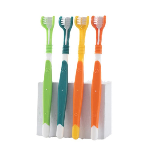 Triple Head Pet Toothbrush WePetz for Oral Care (One Piece)