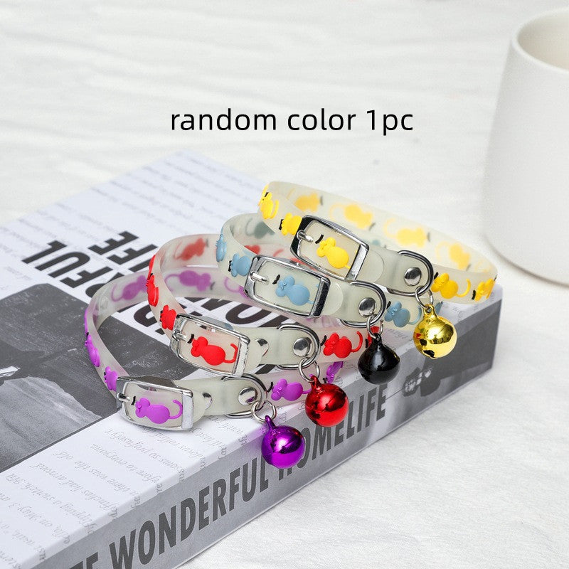 Luminous Cat Collar for Nighttime Safety