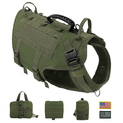 Malinois Large Dog Vest with Leash and Backpack Combo