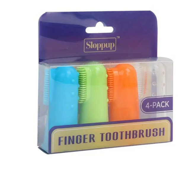 Cat and Dog Finger Cot Toothbrush for Oral Care