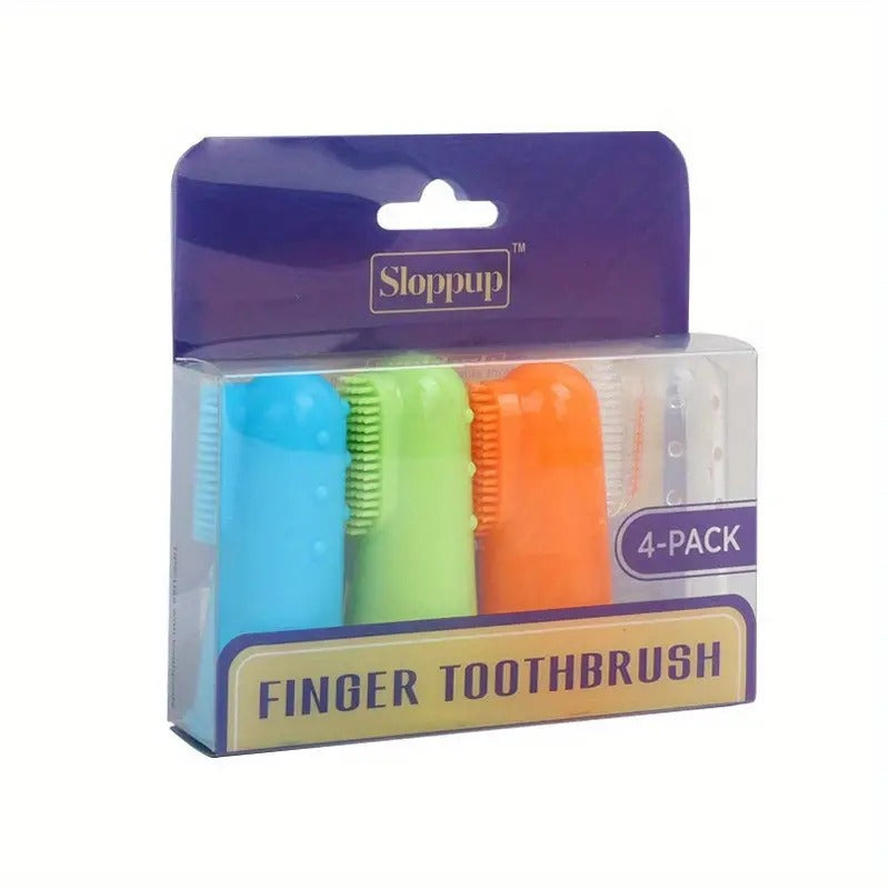 Cat and Dog Finger Cot Toothbrush for Oral Care