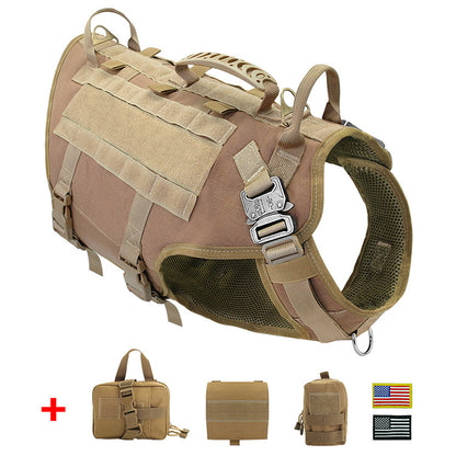 Malinois Large Dog Vest with Leash and Backpack Combo